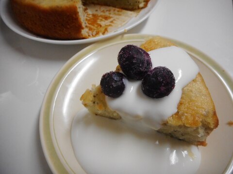 卵なしチアシードレモンヨーグルトケーキ レシピ 作り方 By Mococo05 楽天レシピ